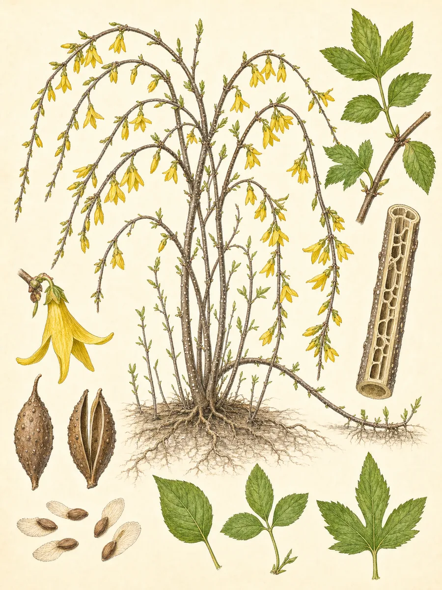 Forsycja zwisła