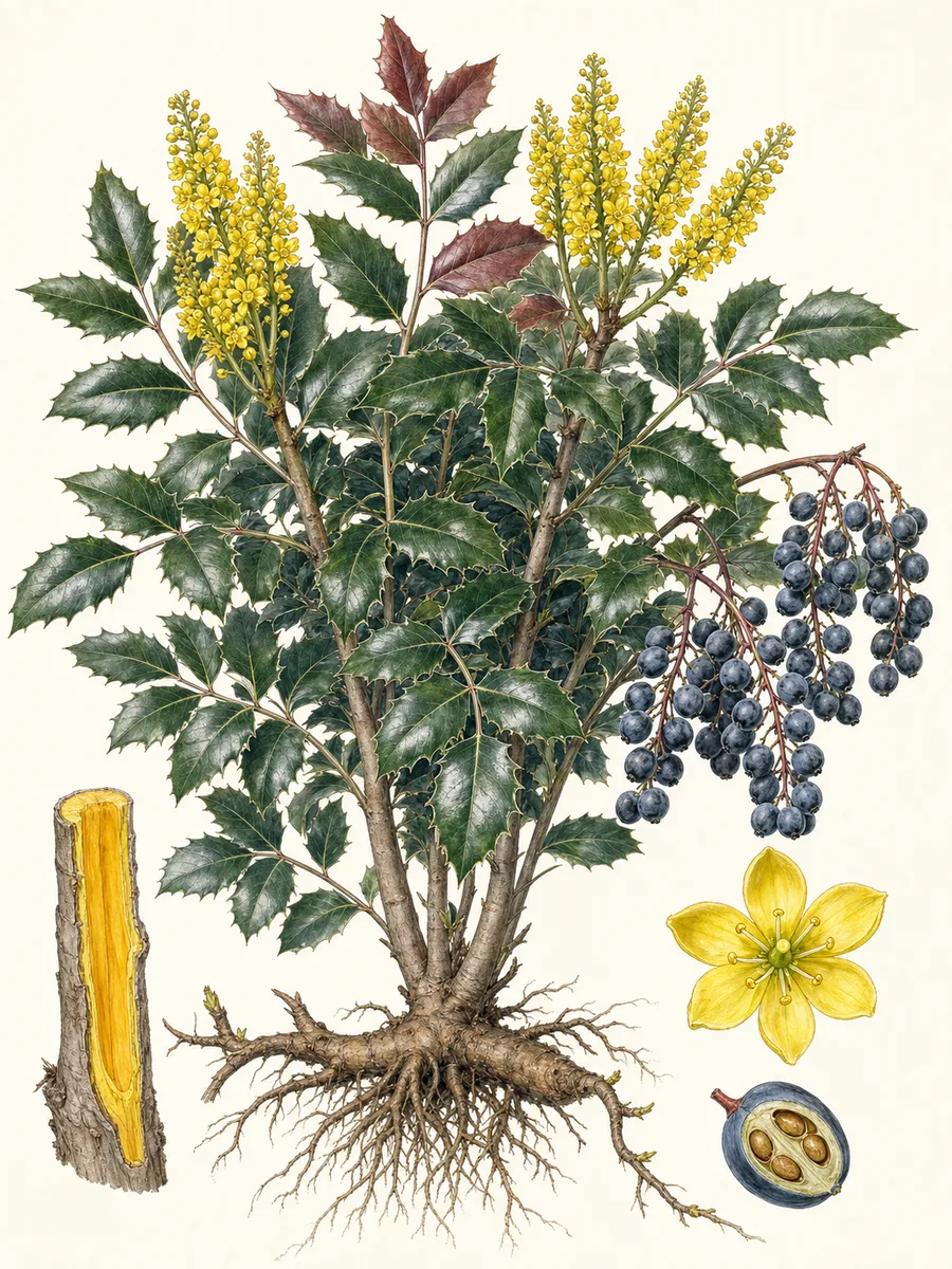 Mahonia pospolita