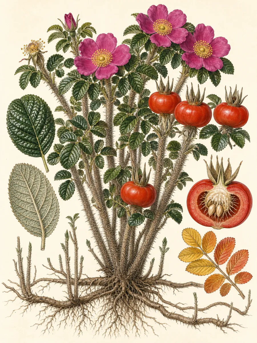 Róża pomarszczona