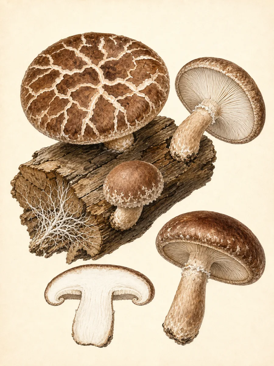 Twardziak jadalny (shiitake)