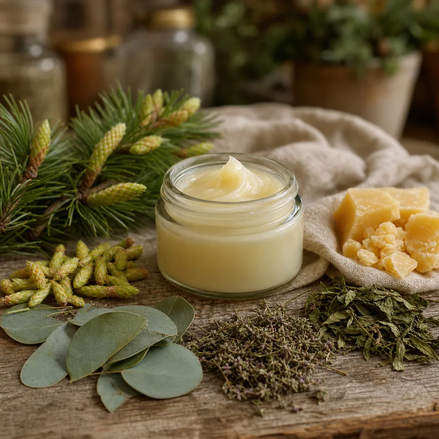 Balsam udrażniający zatoki z eukaliptusem i sosną