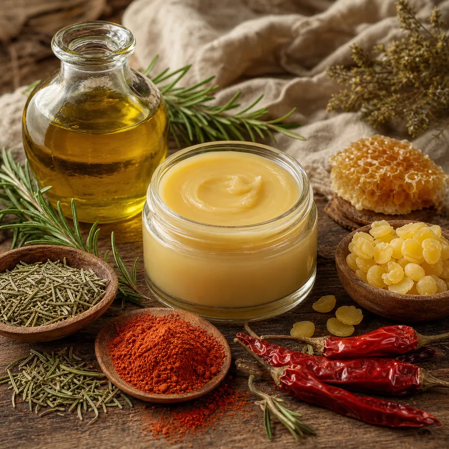 Maść rozgrzewająca z kapsaicyną z papryki chili