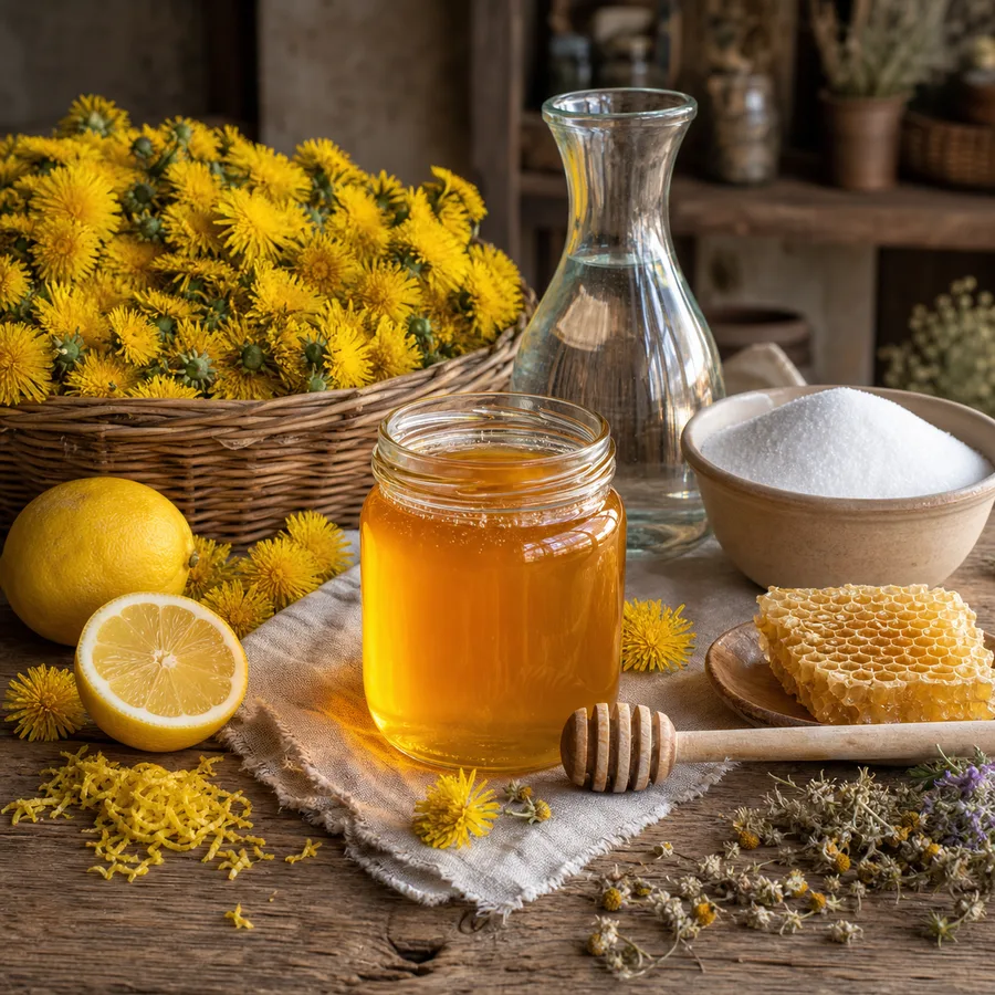 Miód mniszkowy z cytryną na oczyszczenie